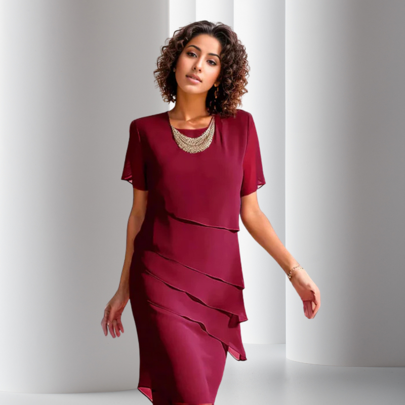 Kate - Elegant Chiffon Dress